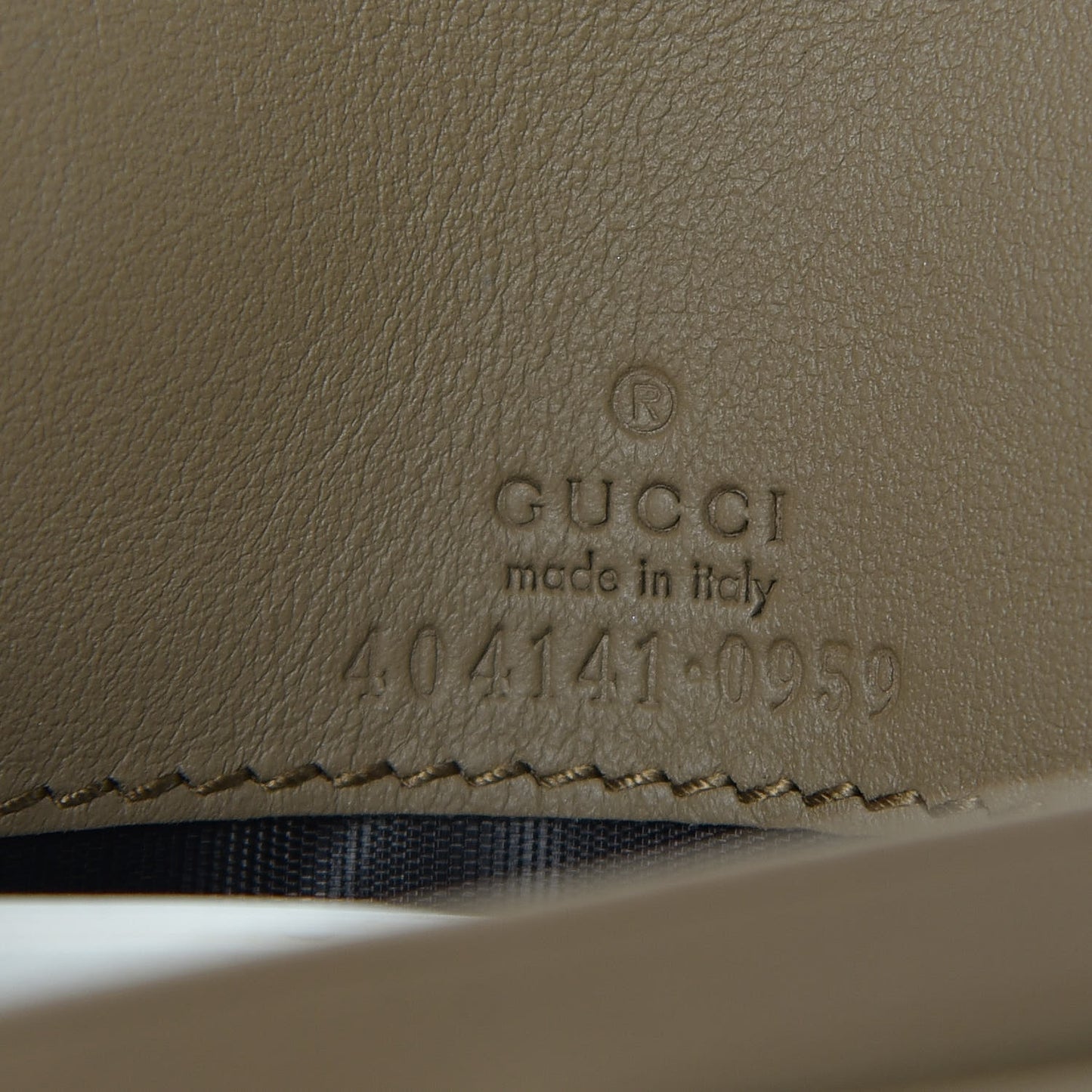 GG Supreme Monogram Dionysus Chain Clutch Wallet Beige Taupe
