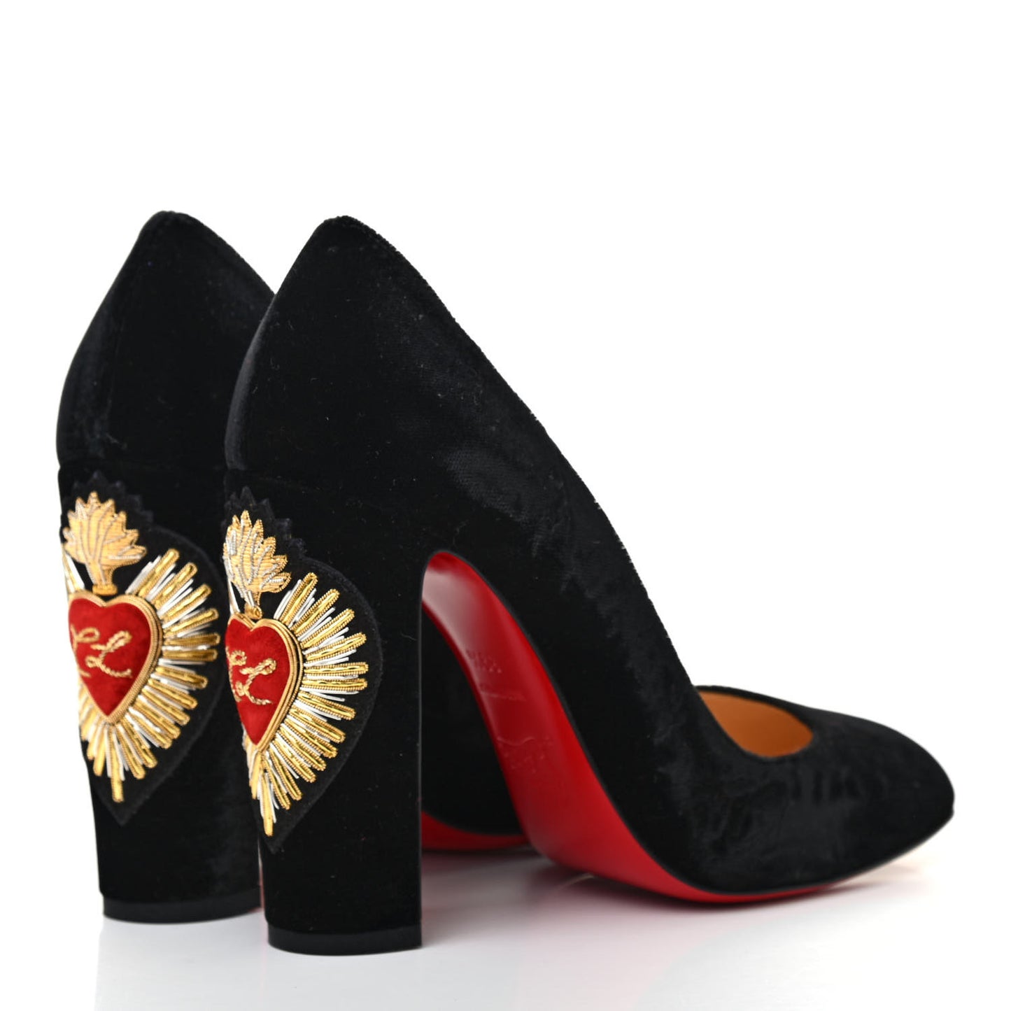 Velvet Cadrilla Corazon 100 Pumps 39.5 Black