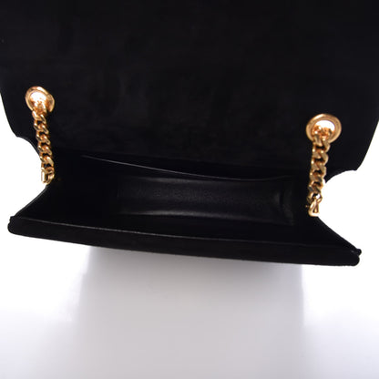 Saint Laurent Suede Sulpice Monogram Medium Shoulder Bag Black 5 of 6