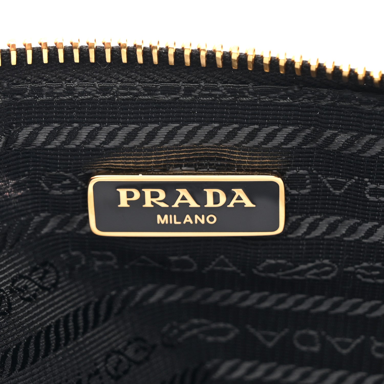 Prada Nylon Printed Holliday Wristlet Black Multicolor 6 of 6