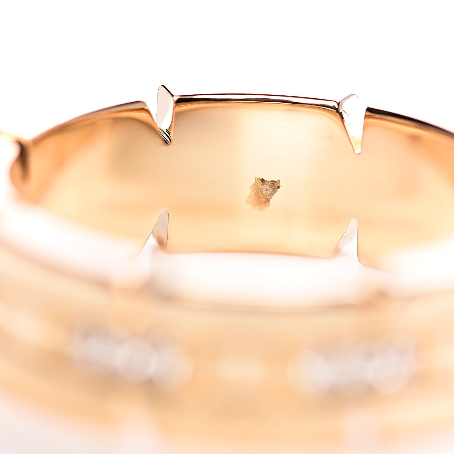 Cartier 18K Yellow Gold Diamond Tank Francaise Band Ring 54 6.75 4 of 6