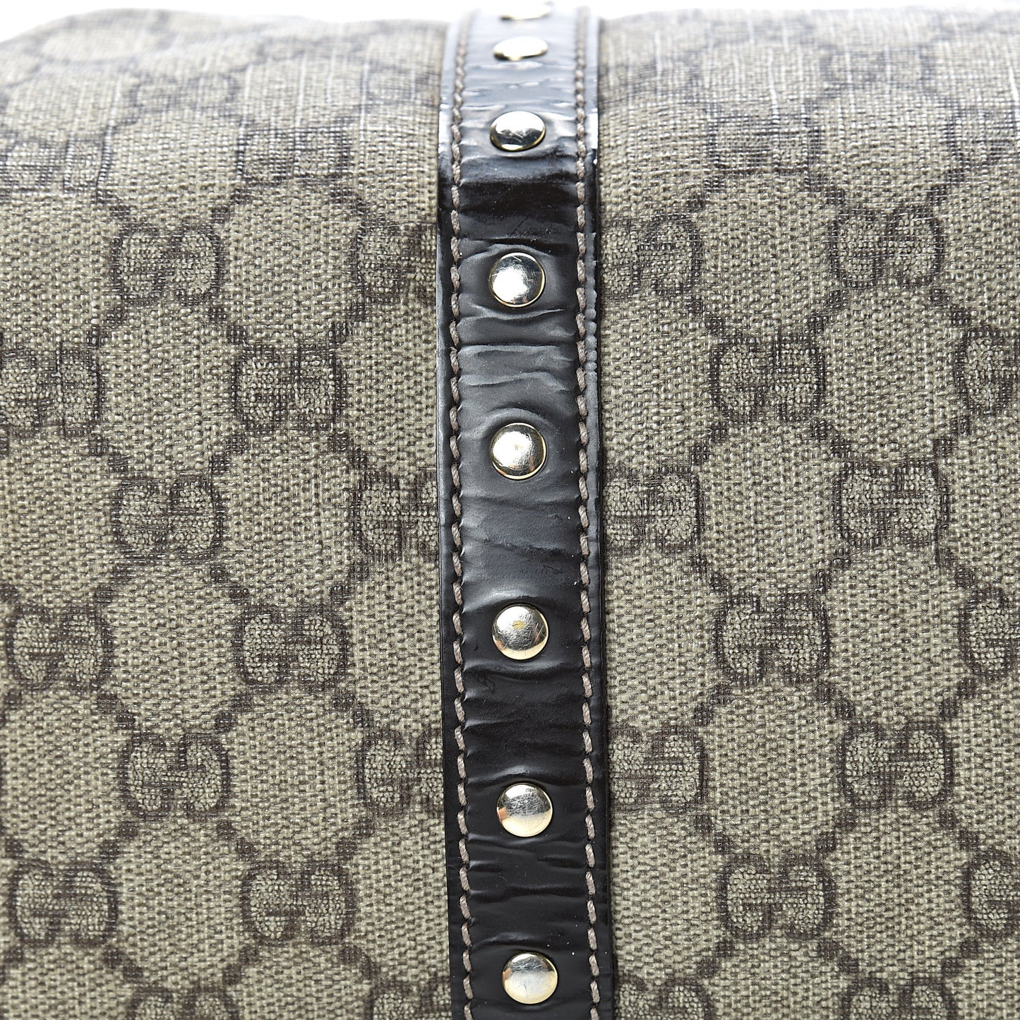 Monogram Guccissima Hearts Studded Medium Joy Boston Dark Brown