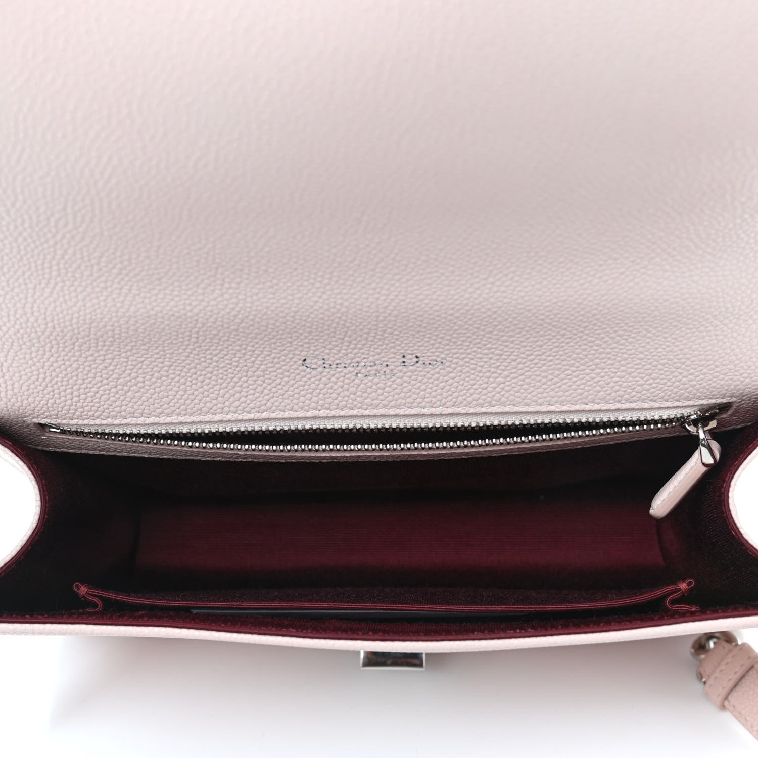 Christian Dior Grained Calfskin Cannage Medium Diorama Flap Bag Rose Poudre 4 of 4