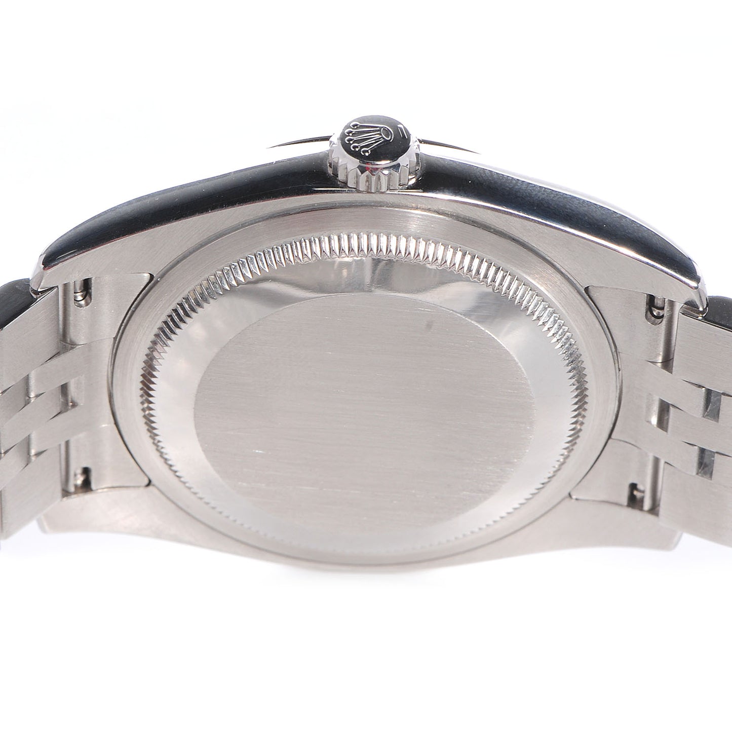 Stainless Steel 18K White Gold Diamond 36mm Oyster Perpetual Datejust Watch Black Jubilee 116234