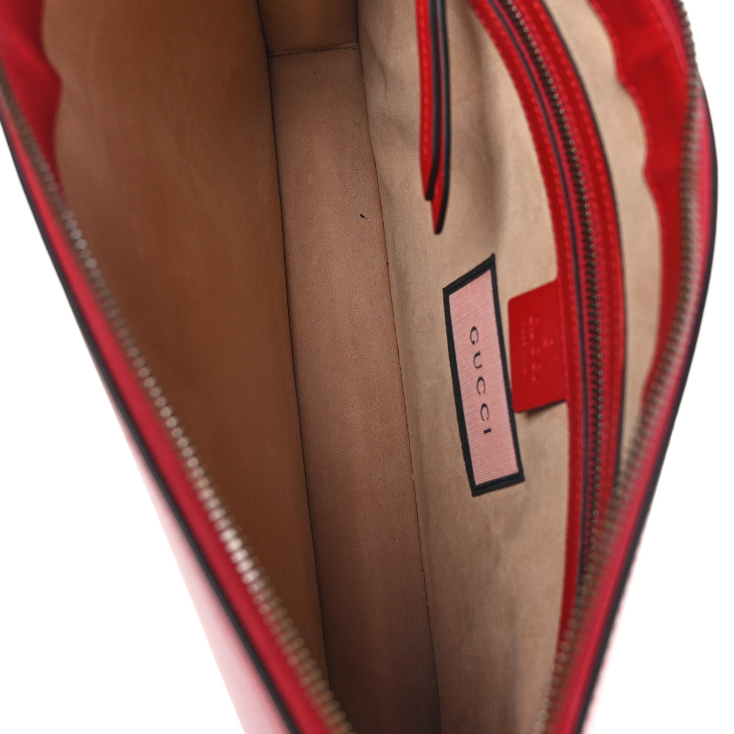 Gucci Calfskin GucciGhost Print Medium Documents Holder Hibiscus Red 5 of 9