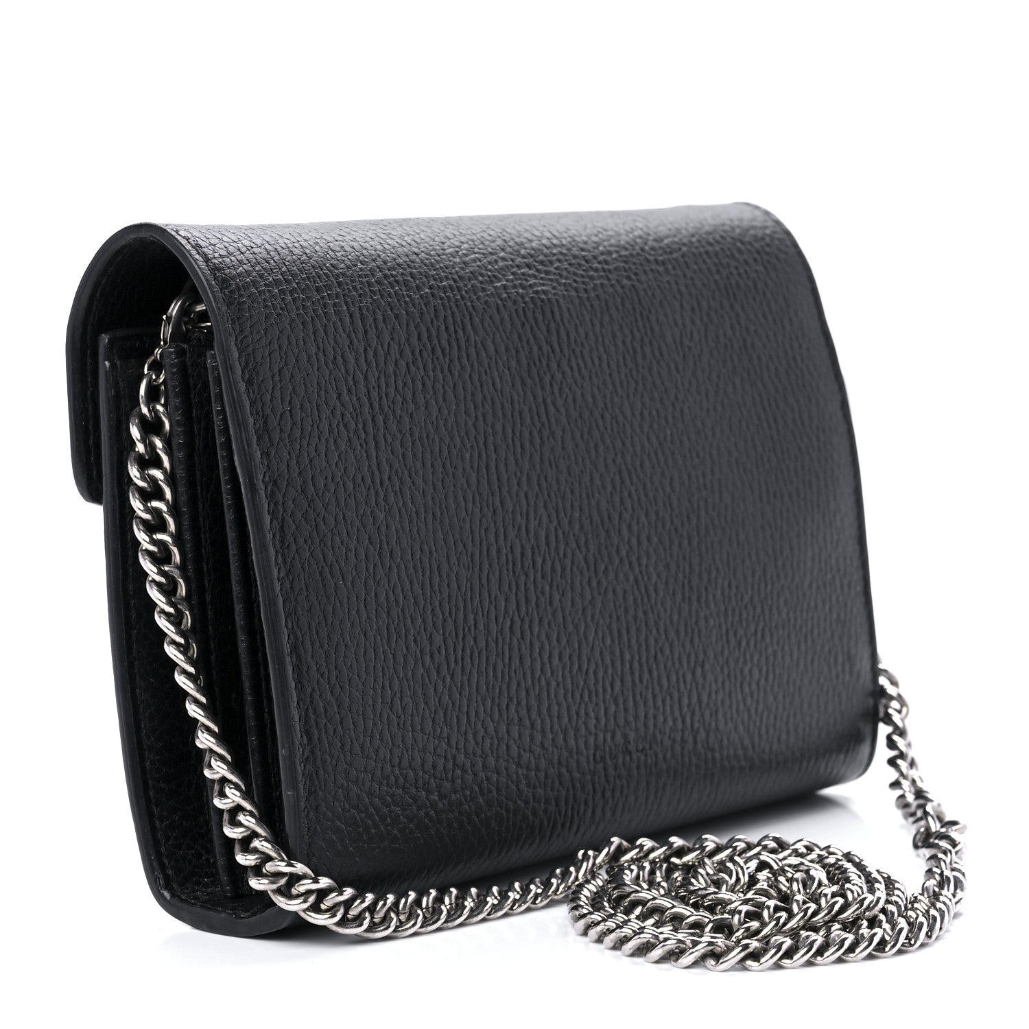 Gucci Calfskin Mini Dionysus Chain Wallet Black 2 of 11