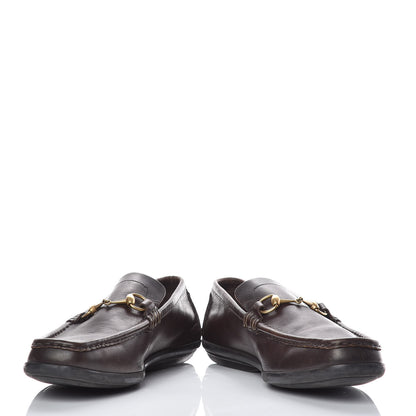 Gucci Calfskin Mens Horsebit Driver Loafers 11 Brown 5 of 11