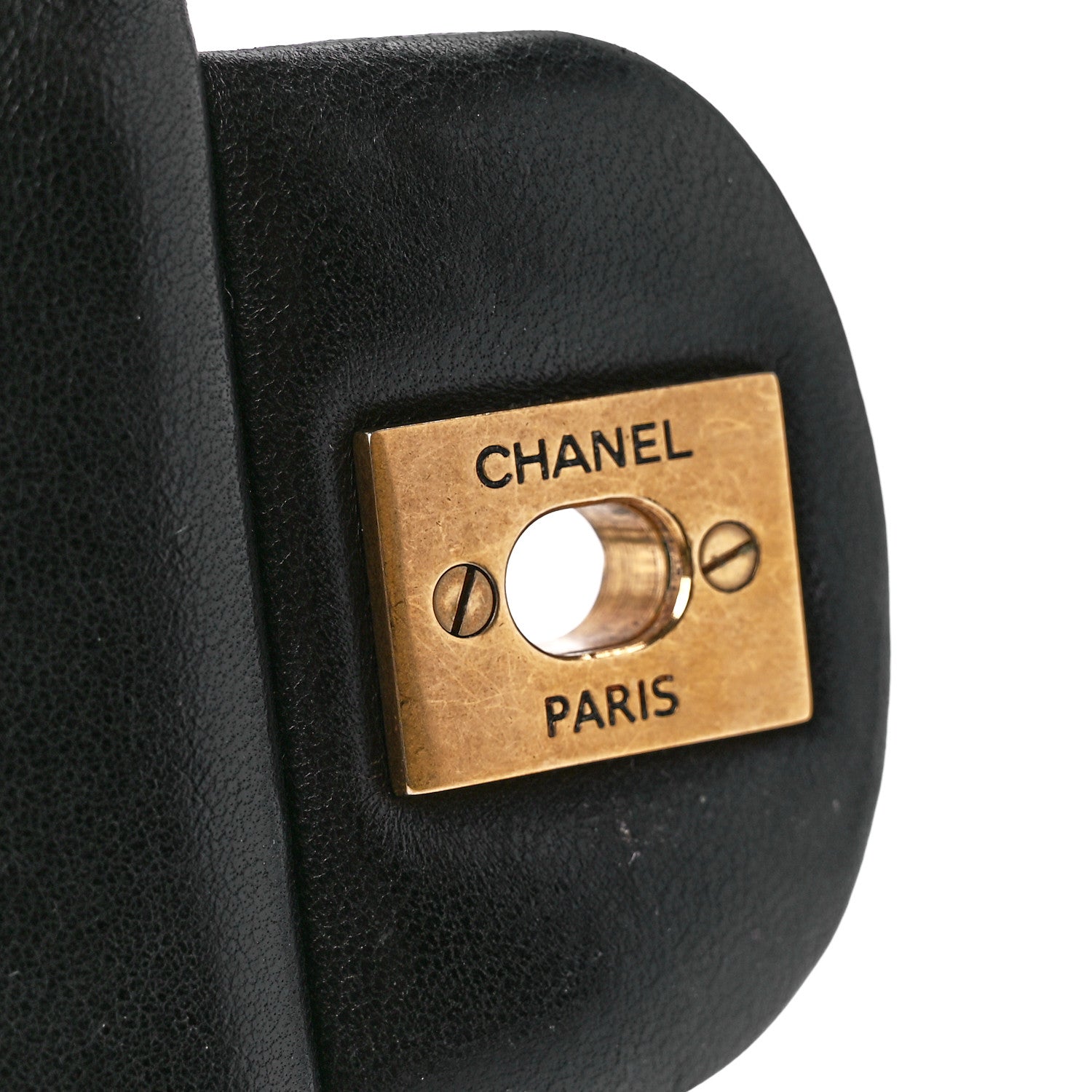 Chanel Lambskin Chevron Quilted Mini Square Flap Black 7 of 12