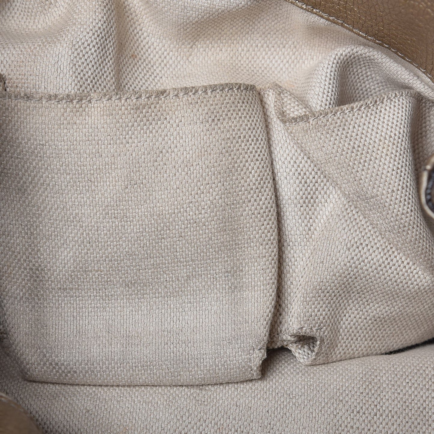 Metallic Pebbled Calfskin Medium Soho Chain Shoulder Bag Golden Beige