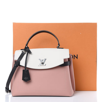 Louis Vuitton Soft Calfskin Lockme Ever Rose Ballet White Maito Black 10 of 10