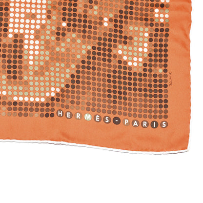 Hermes Silk Rendez-Vous Au 24 Pocket Square Scarf 2 of 5