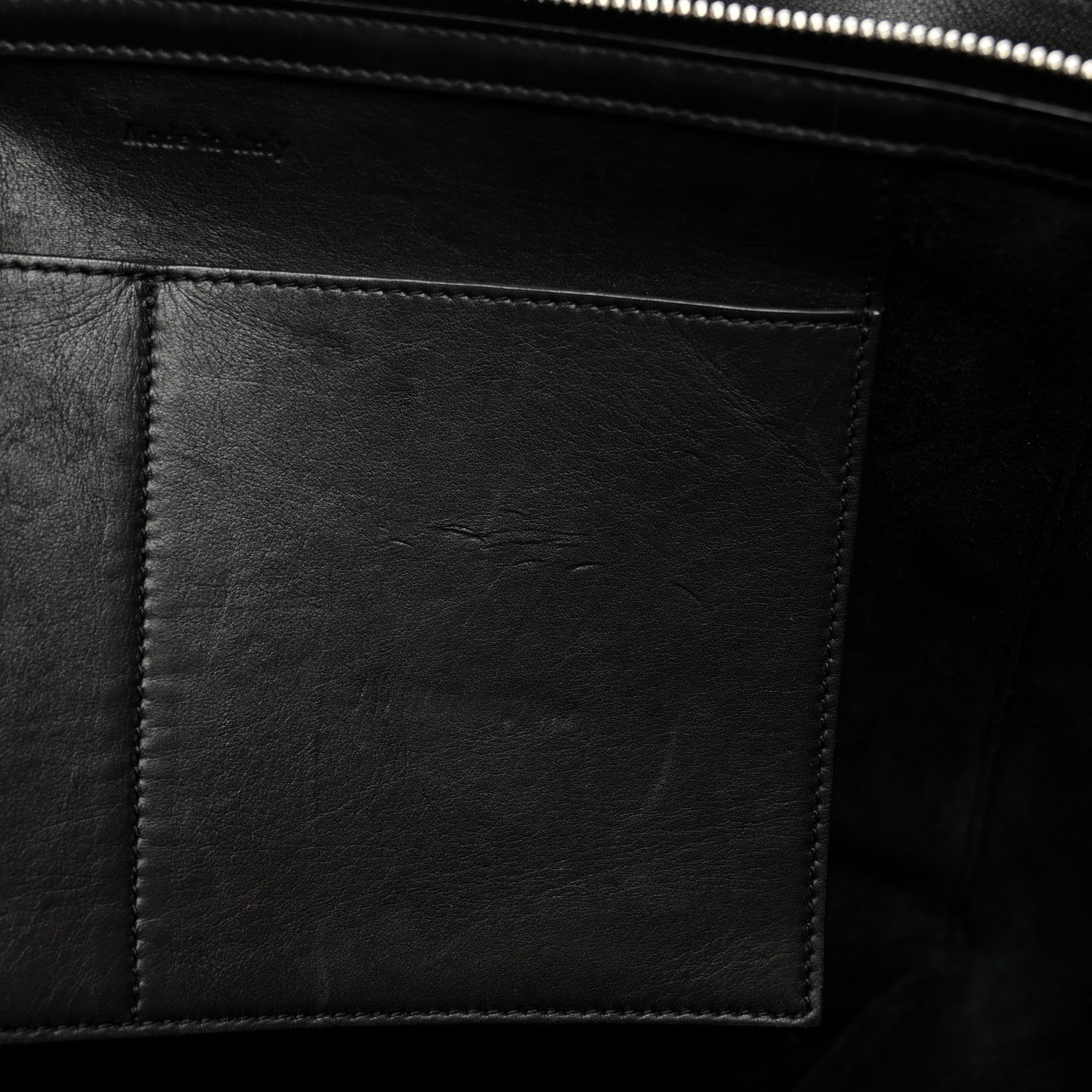 Celine Supple Natural Calfskin Medium Tri-Fold Bag Black 13 of 13