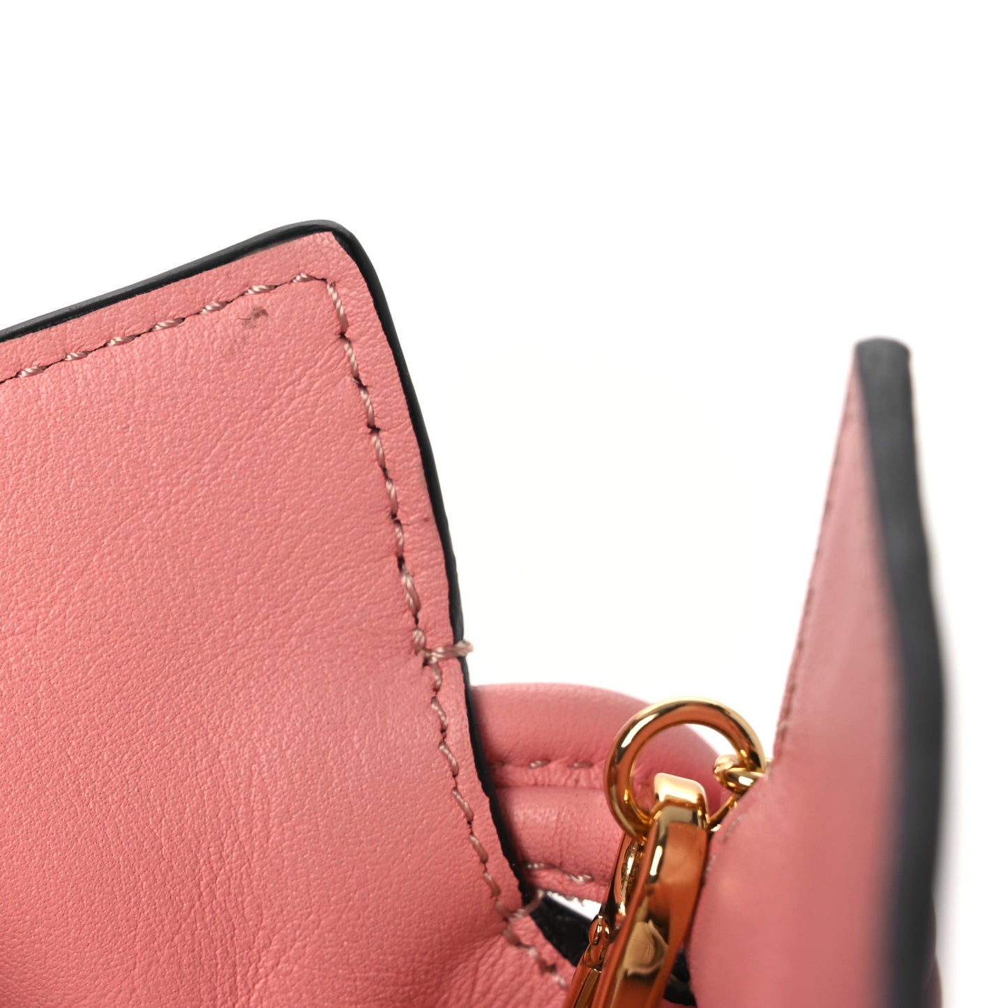 Calfskin Nano Flamenco Knot Clutch Warm Blossom