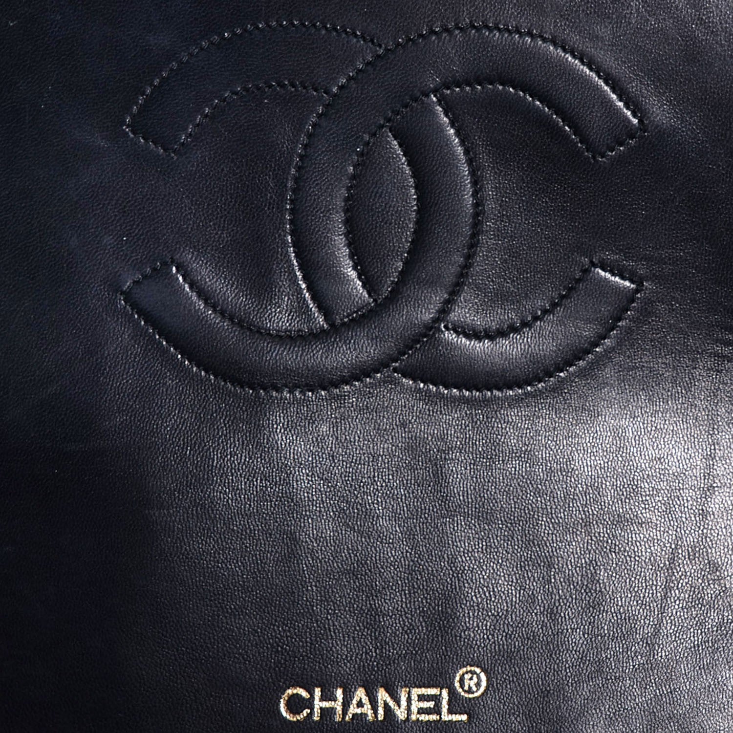 Chanel Lambskin Quilted XL Jumbo Flap Black 7 of 9
