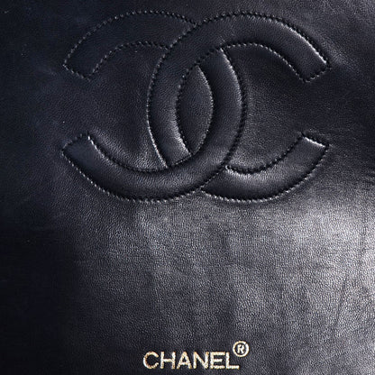 Chanel Lambskin Quilted XL Jumbo Flap Black 7 of 9