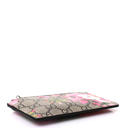 Gucci GG Supreme Monogram Blooms Key Ring Coin Case Beige Multicolor Dry Rose 4 of 6