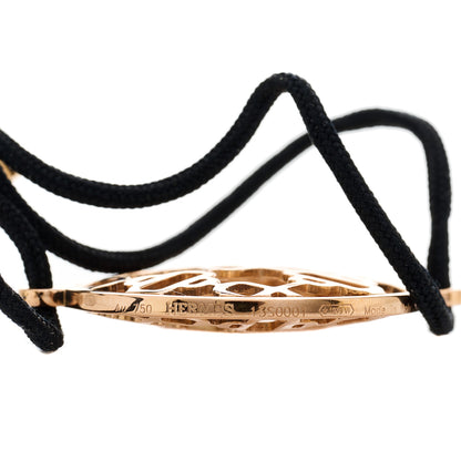 Hermes 18K Rose Gold Chaine d'Ancre Passerelle Cord Bracelet 3 of 3