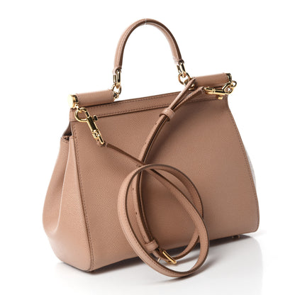 Dolce & Gabbana Dauphine Medium Miss Sicily Satchel Tortora Sand 4 of 13