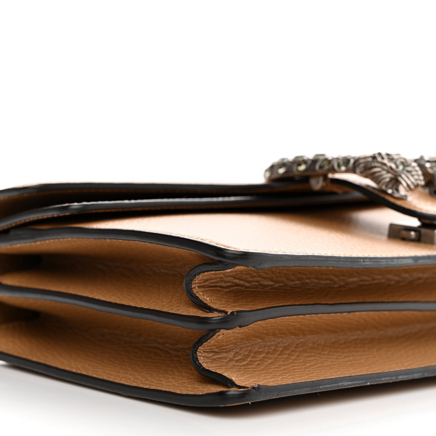 Gucci Dollar Calfskin Crystal Small Dionysus Shoulder Bag Natural Tan Black Diamond 9 of 12
