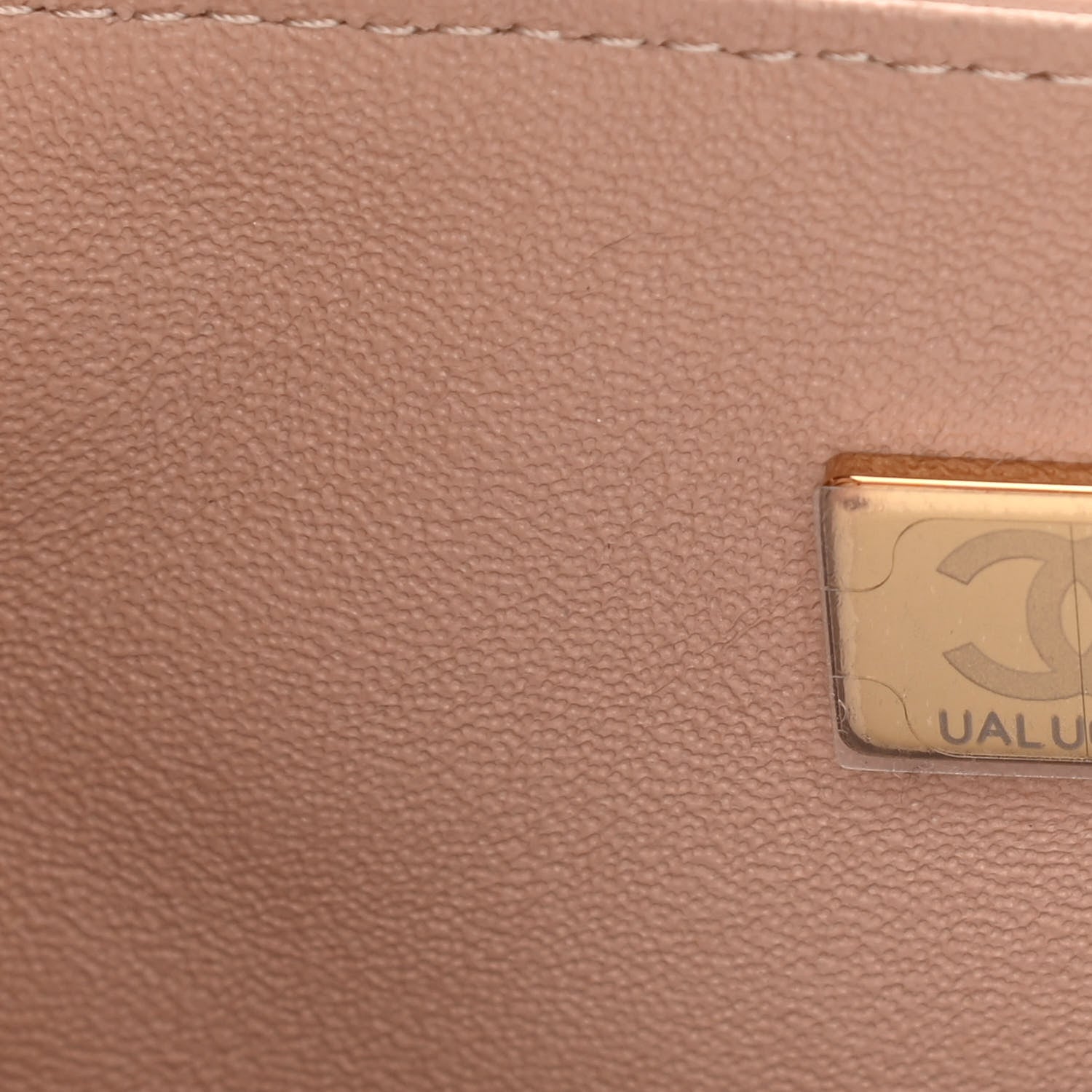 Chanel Lambskin Quilted Mini Top Handle Rectangular Flap Beige 7 of 12