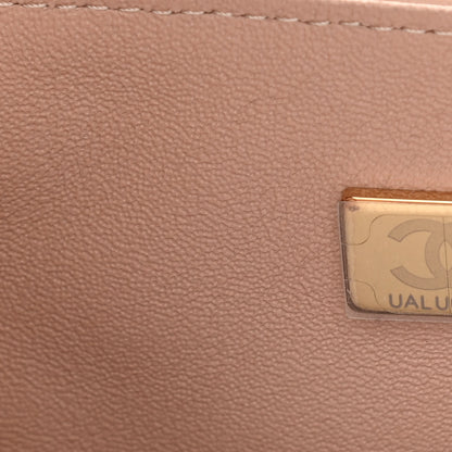 Chanel Lambskin Quilted Mini Top Handle Rectangular Flap Beige 7 of 12