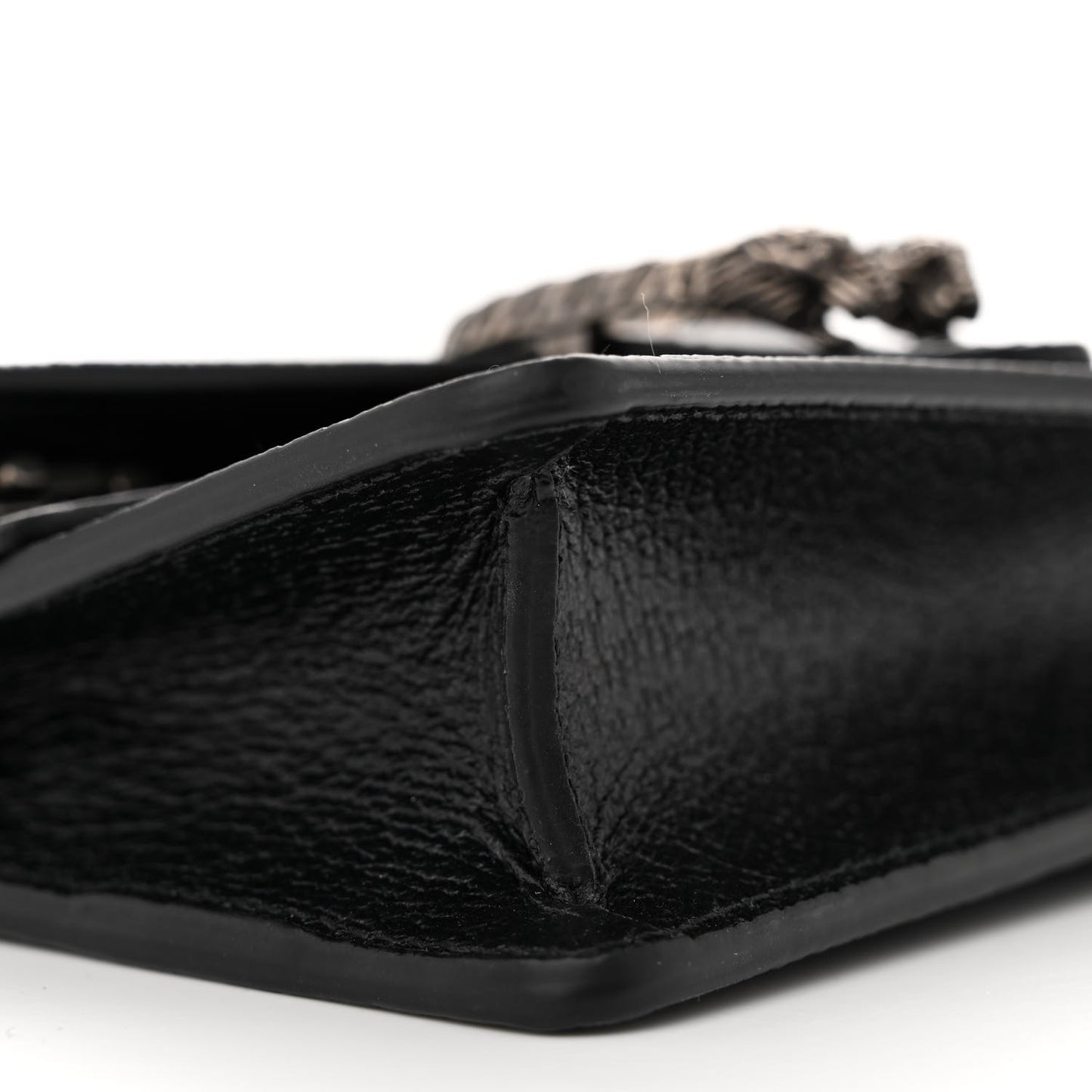 Jacquard Black Denim GG Monogram Super Mini Dionysus Shoulder Bag Black Ivory