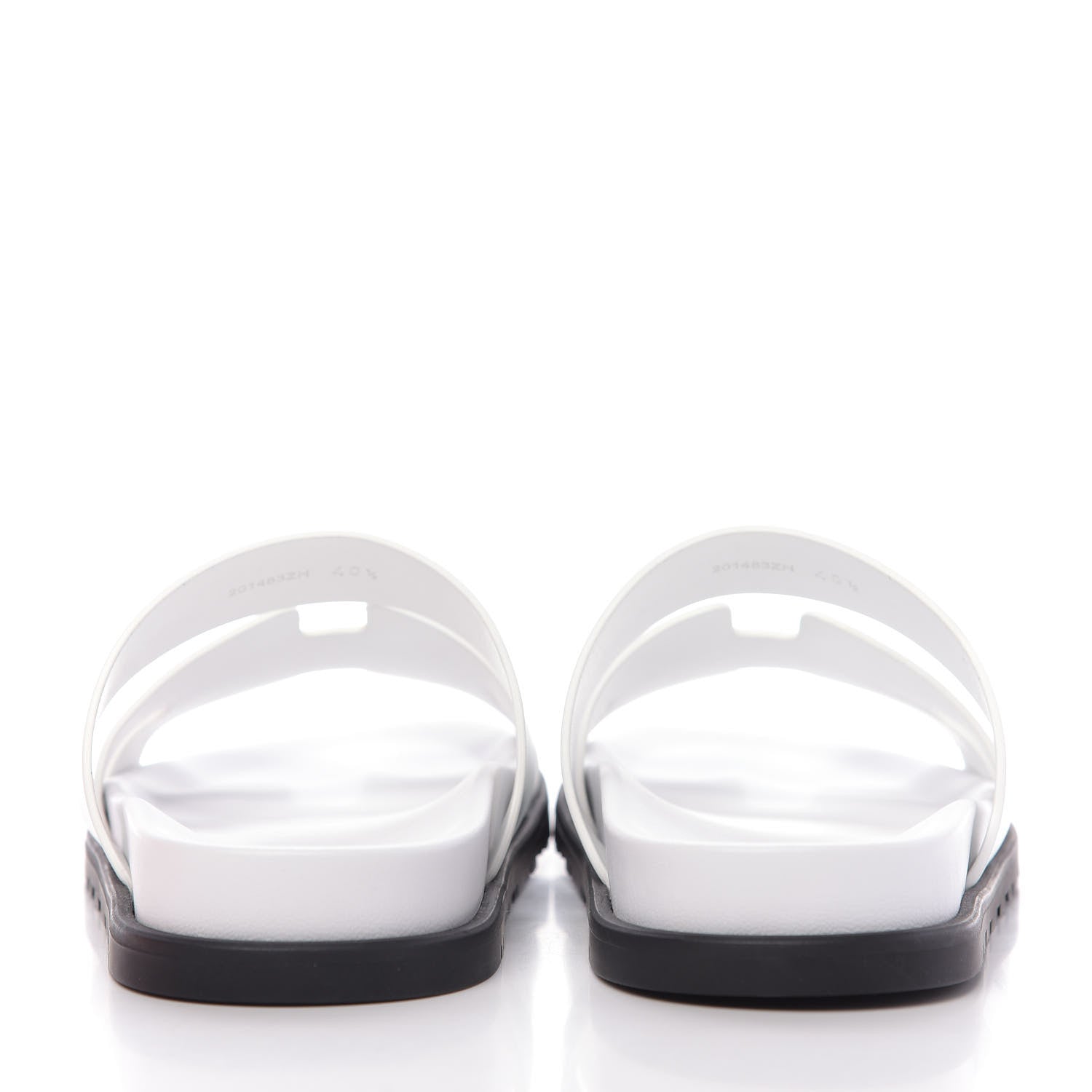 Hermes Calfskin Womens Ankara Sandals 40.5 White 10 of 11