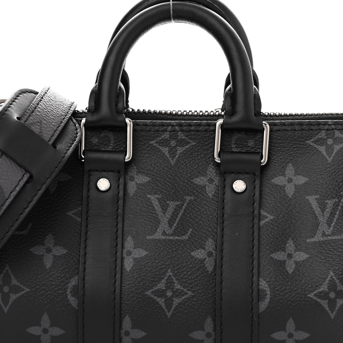 Reverse Monogram Eclipse Keepall XS Black