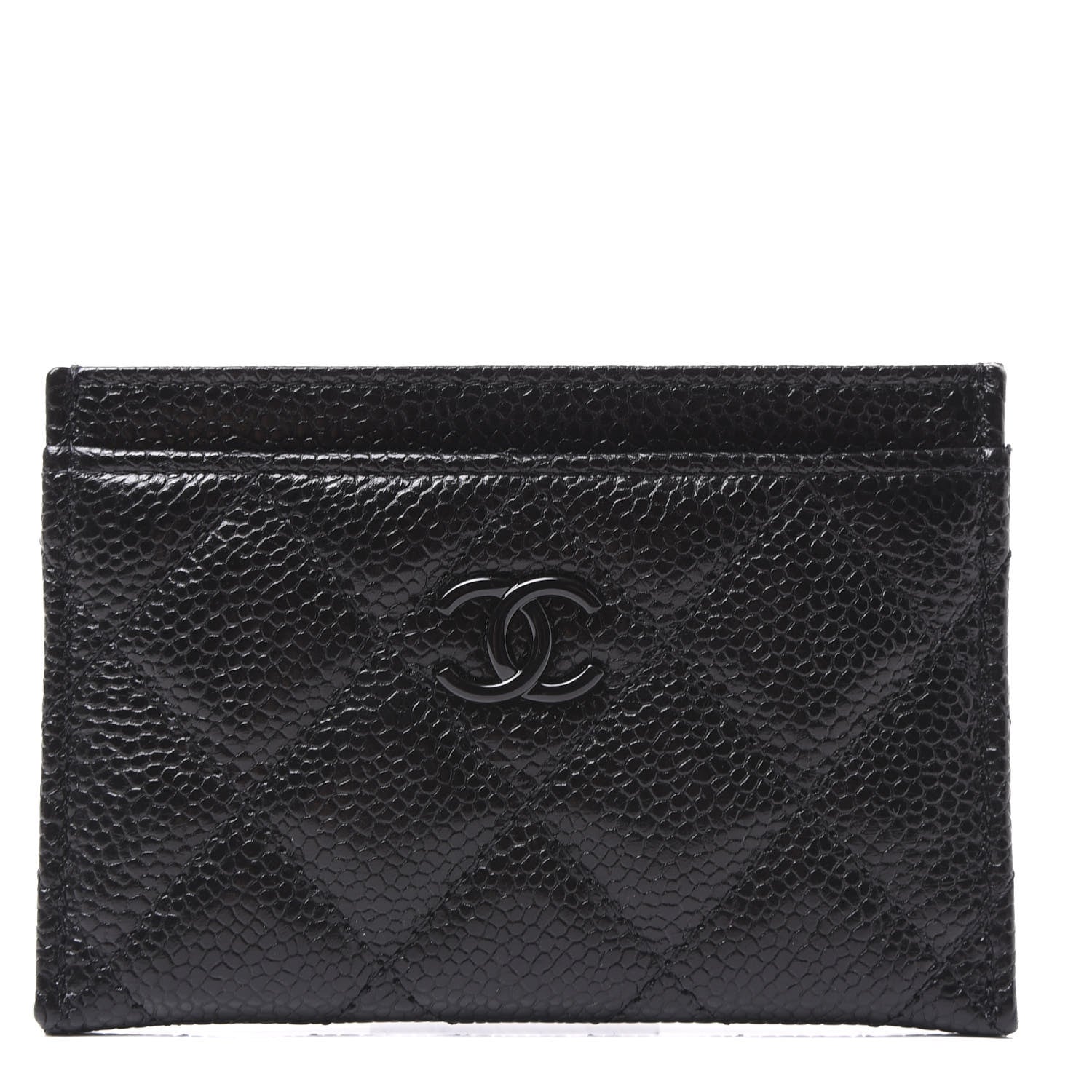 Chanel Caviar Quilted Incognito Card Holder Black 1 of 11