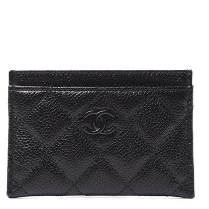 Chanel Caviar Quilted Incognito Card Holder Black 1 of 11