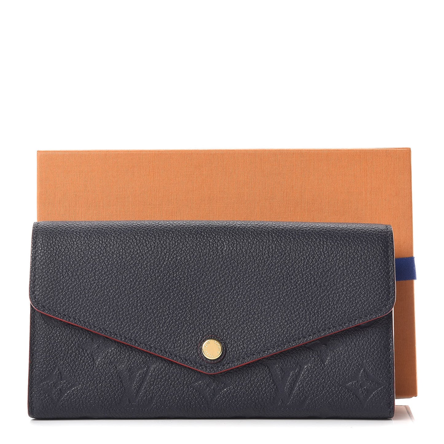 Empreinte Sarah Wallet NM Marine Rouge