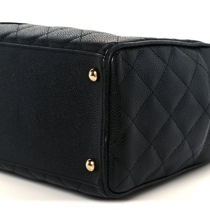 Chanel Caviar Quilted Large Bowler Bag Black 10 of 12