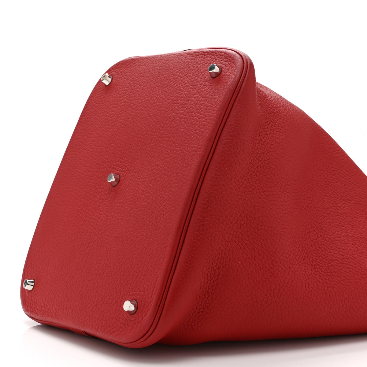 Hermes Taurillon Clemence Picotin Lock 26 GM Rouge Casaque 10 of 10