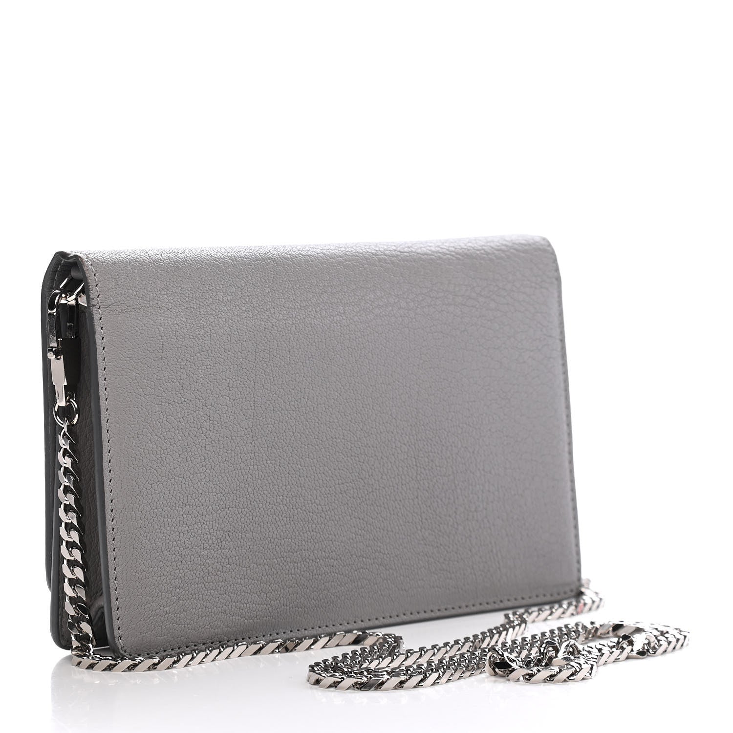 Givenchy Sugar Goatskin Pandora Chain Wallet Grey 2 of 8