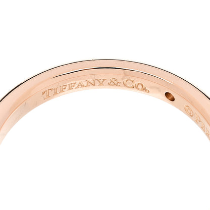 Tiffany 18K Rose Gold Diamond Elsa Peretti Band Ring 56 7.5 5 of 5