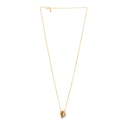 Cartier 18K Pink Yellow White Gold Trinity Cushion Pendant Necklace 3 of 6