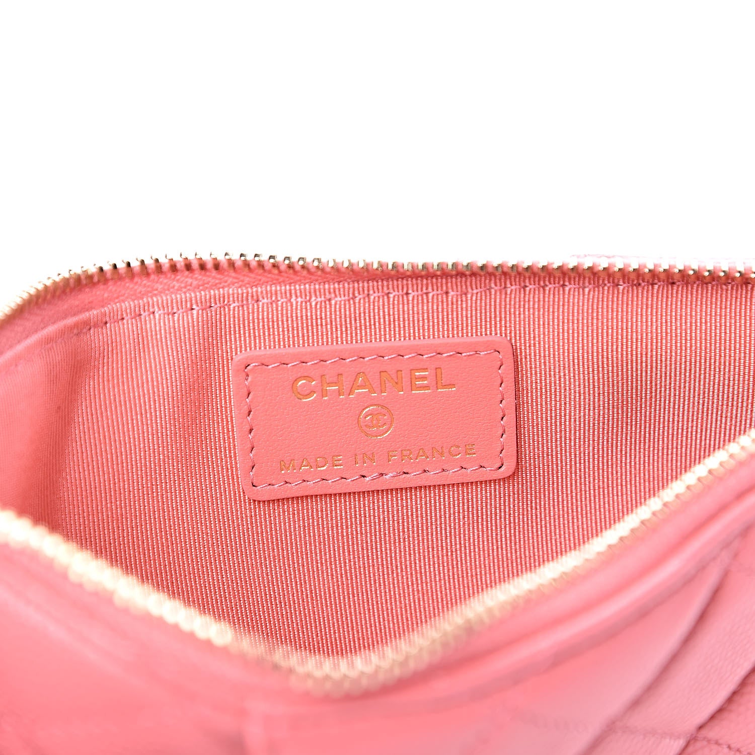 Chanel Caviar Quilted Classic Flat Wallet Pouch Pink 6 of 8