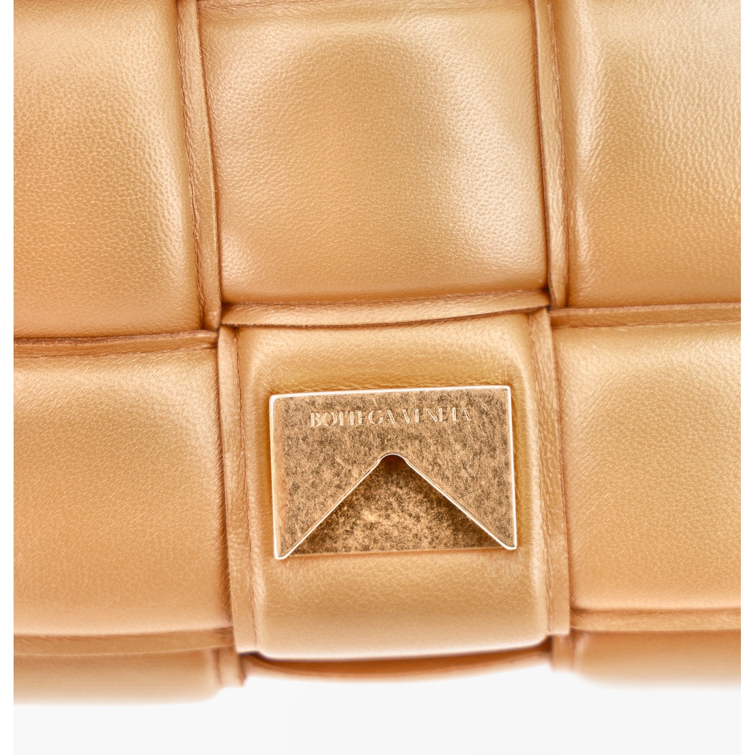 Bottega Veneta Lambskin Maxi Intreccio Padded Chain Cassette Crossbody Bag Caramel 6 of 11