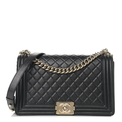 Chanel Lambskin Quilted New Medium Boy Flap Black 1 of 17