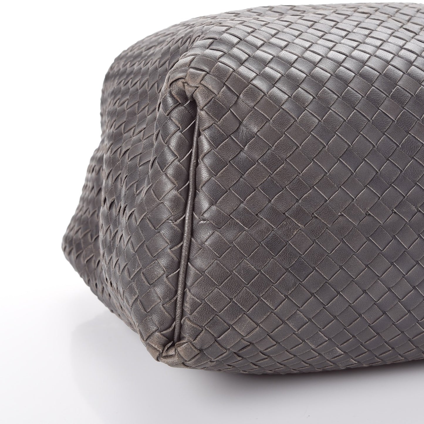 Nappa Intrecciato Sloane Hobo Ferro Gray
