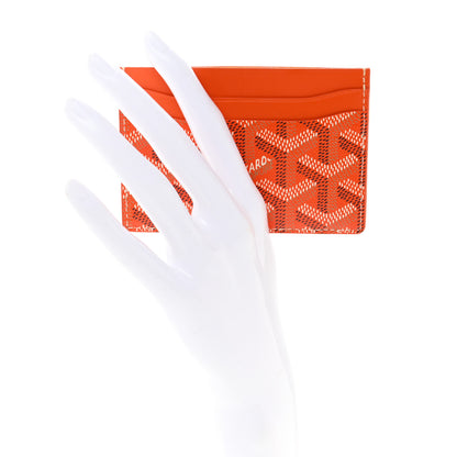Goyard Goyardine Saint Sulpice Card Holder Orange 2 of 8