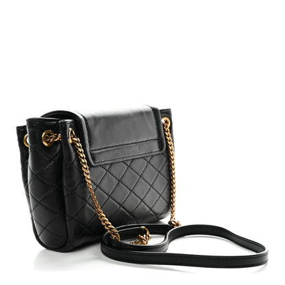 Saint Laurent Lambskin Quilted Monogram Mini Nolita Black 3 of 11