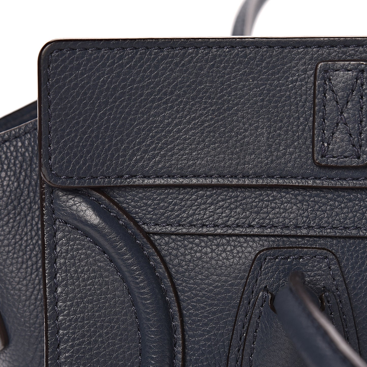Drummed Calfskin Micro Luggage Orage
