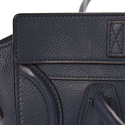 Celine Drummed Calfskin Micro Luggage Orage 15 of 20