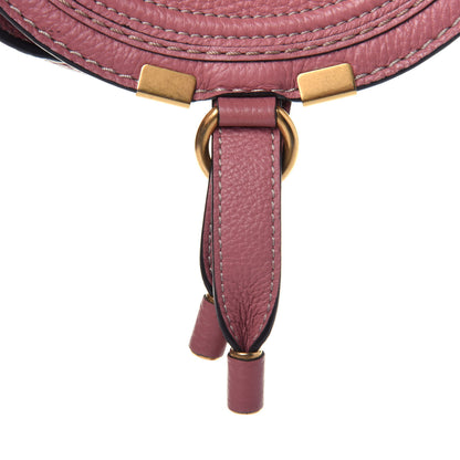 Chloe Calfskin Mini Marcie Round Crossbody Bag Rusty Pink 10 of 11