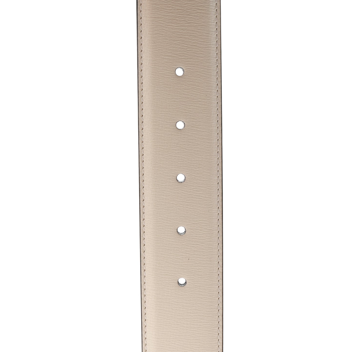 Azalea Calfskin Enamel Monochrome Double G 40mm Belt 85 34 Mystic White