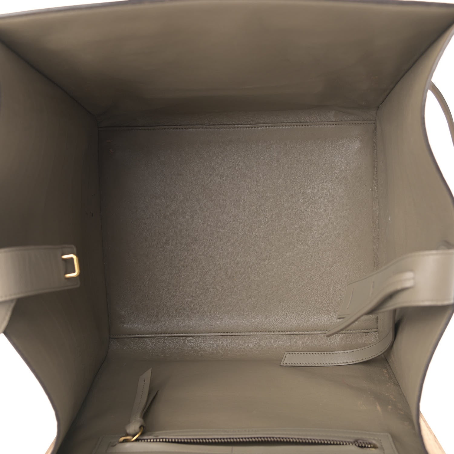 Celine Crocodile Embossed Nubuck Medium Phantom Luggage Beige 15 of 25