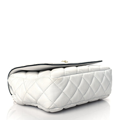Versace Nappa Quilted Small Medusa Chain Crossbody White 4 of 10