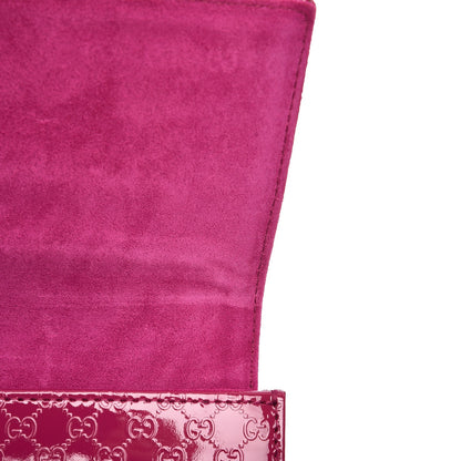 Gucci Patent Microguccissima Small Broadway Clutch Peonia Flower 9 of 9
