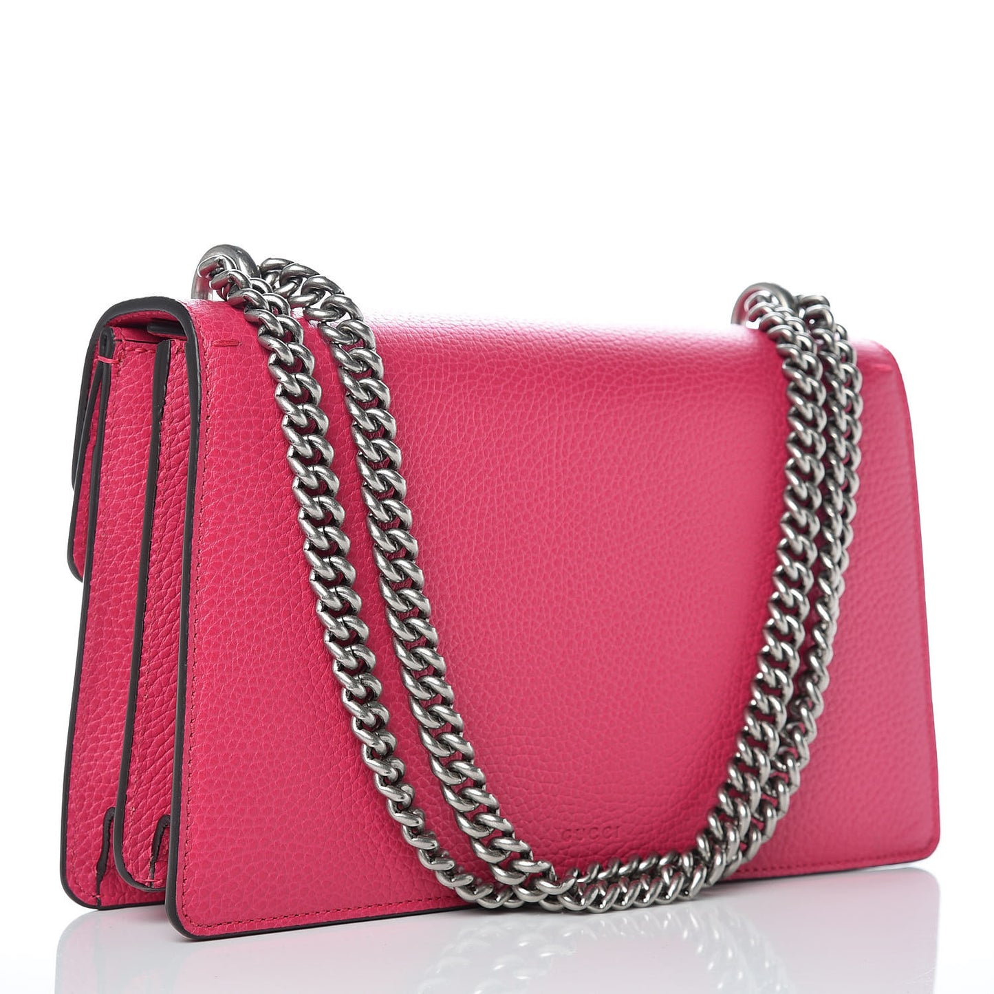 Pebbled Calfskin Embellished Guccify Small Dionysus Shoulder Bag Rosa